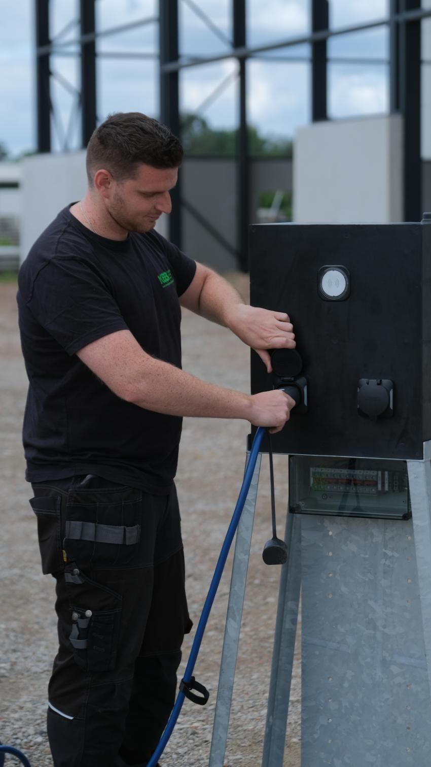 Mobiele laadpaal verhuis locatie
